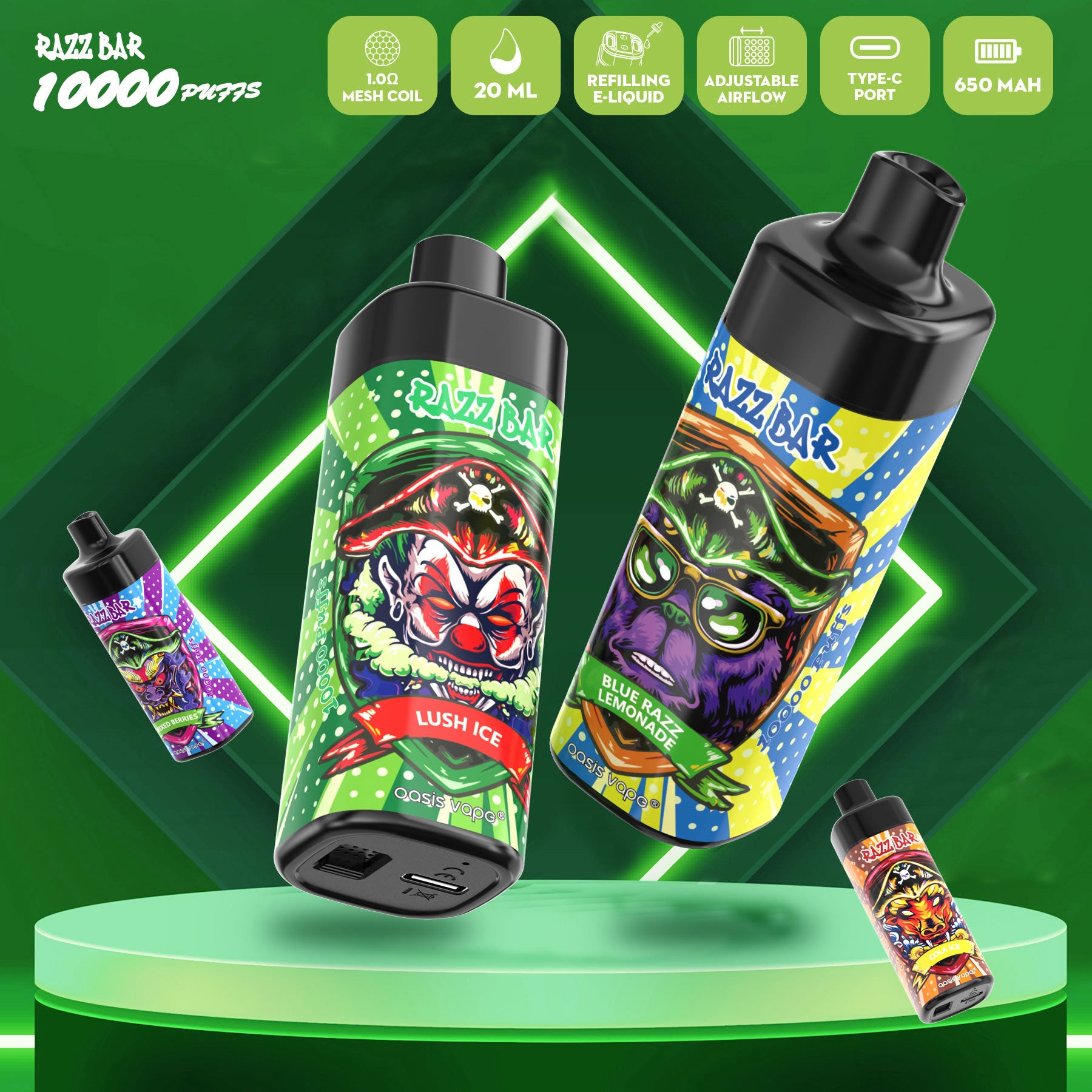 razz bar vapes razz bar 10000 puffs(Without Box) – vapevilla