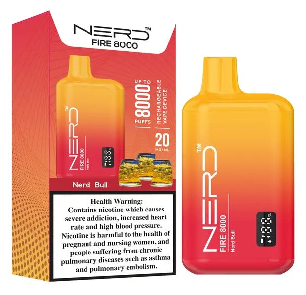 Nerd Fire 8000 Puffs Fresh Mint-(Without Box) – vapevilla