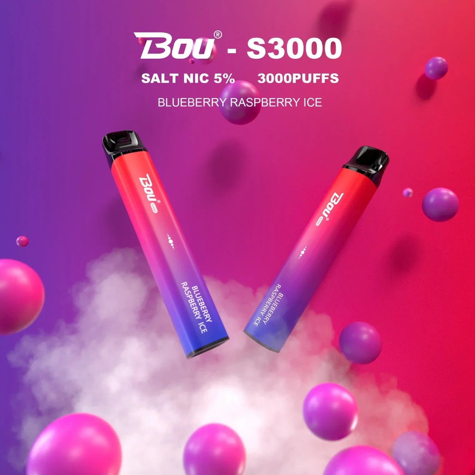 Bou Pod Bar 50mg Nic - 3000 Puffs  vapevilla