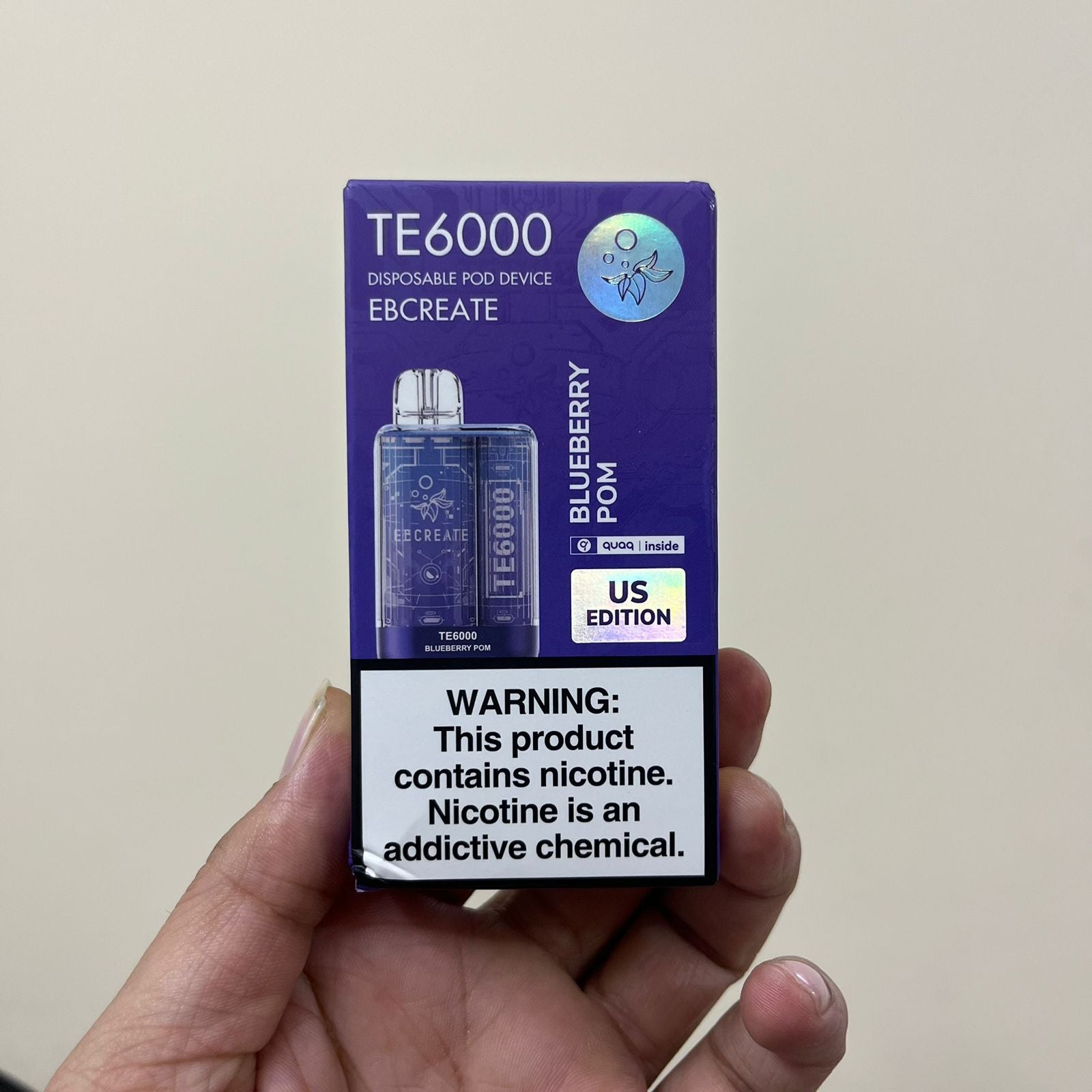 EB Create TE 6000 Rechargeable Vape Device - Nic 5mg vapevilla EB Create TE 6000 Rechargeable Vape Device - Nic 5mg vapevilla