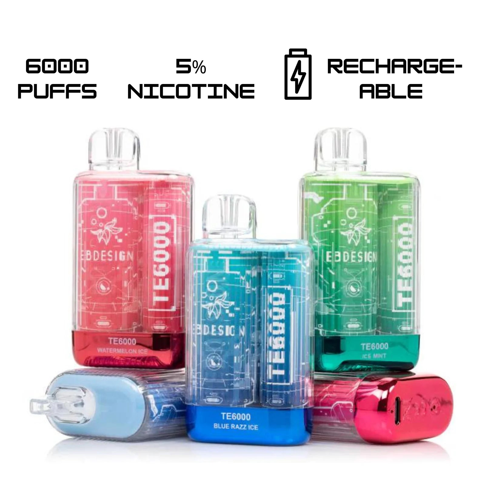 EB Create TE 6000 Rechargeable Vape Device - Nic 5mg vapevilla EB Create TE 6000 Rechargeable Vape Device - Nic 5mg vapevilla