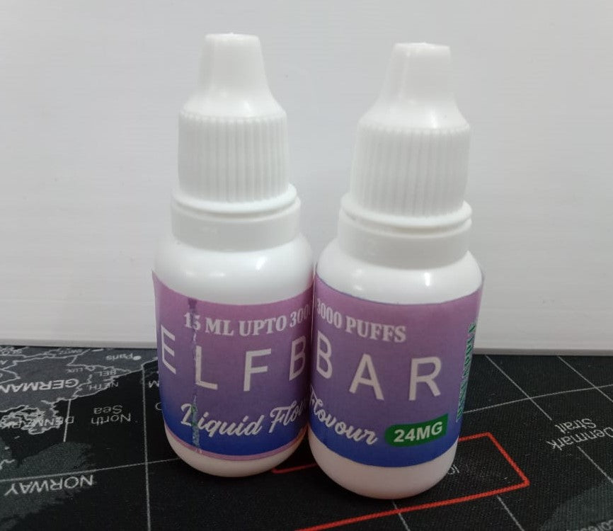 Elfbar E- Liquid Flavor 15ml Upto 3000 puffs, 24Mg
