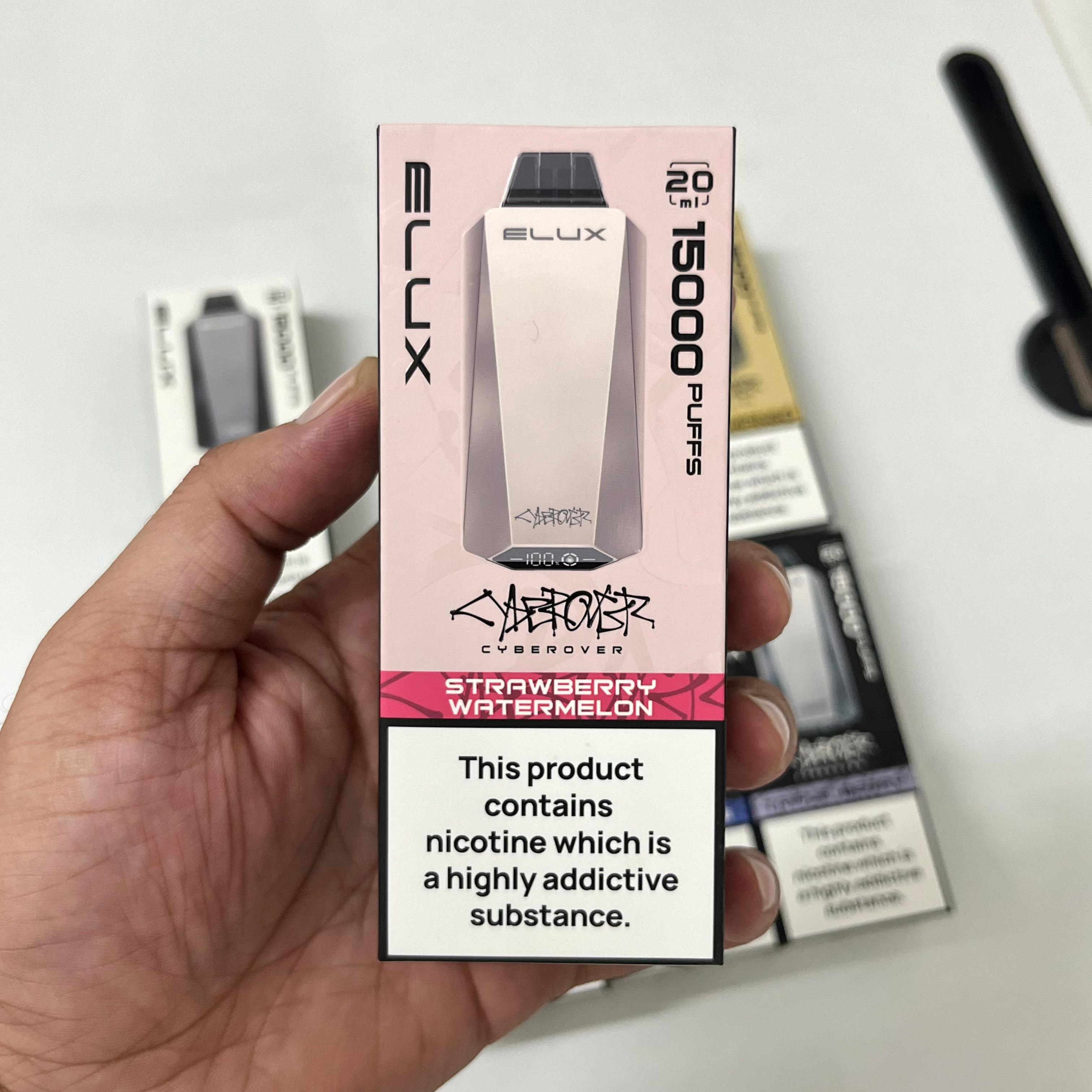 Elux Cyberover Stainless Steel - 15,000 Puffs vapevilla Elux Cyberover Stainless Steel - 15,000 Puffs vapevilla