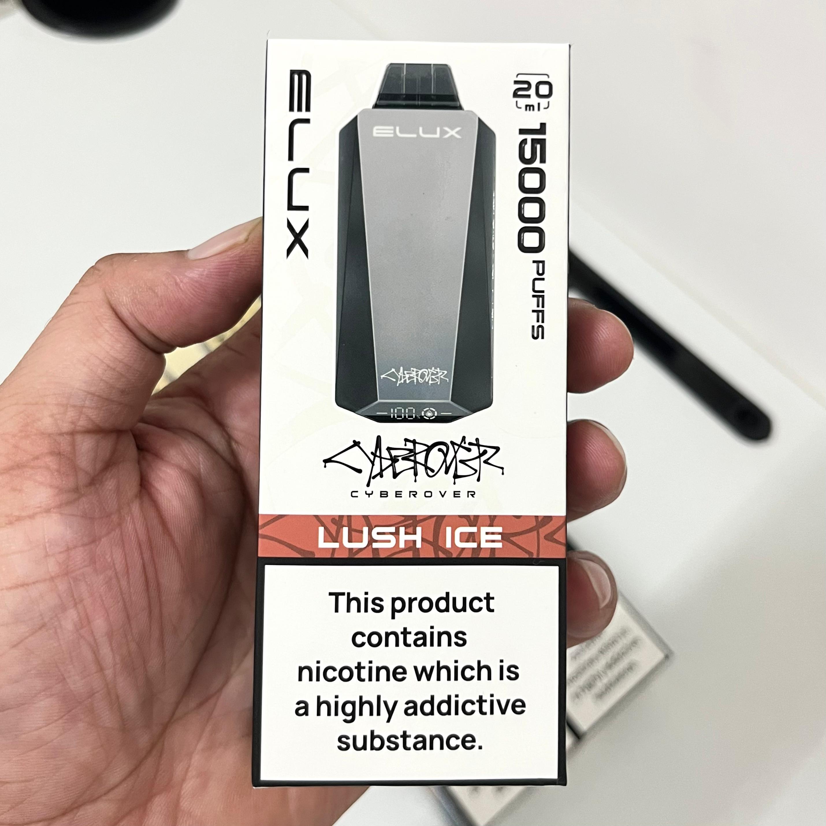 Elux Cyberover Stainless Steel - 15,000 Puffs vapevilla Elux Cyberover Stainless Steel - 15,000 Puffs vapevilla