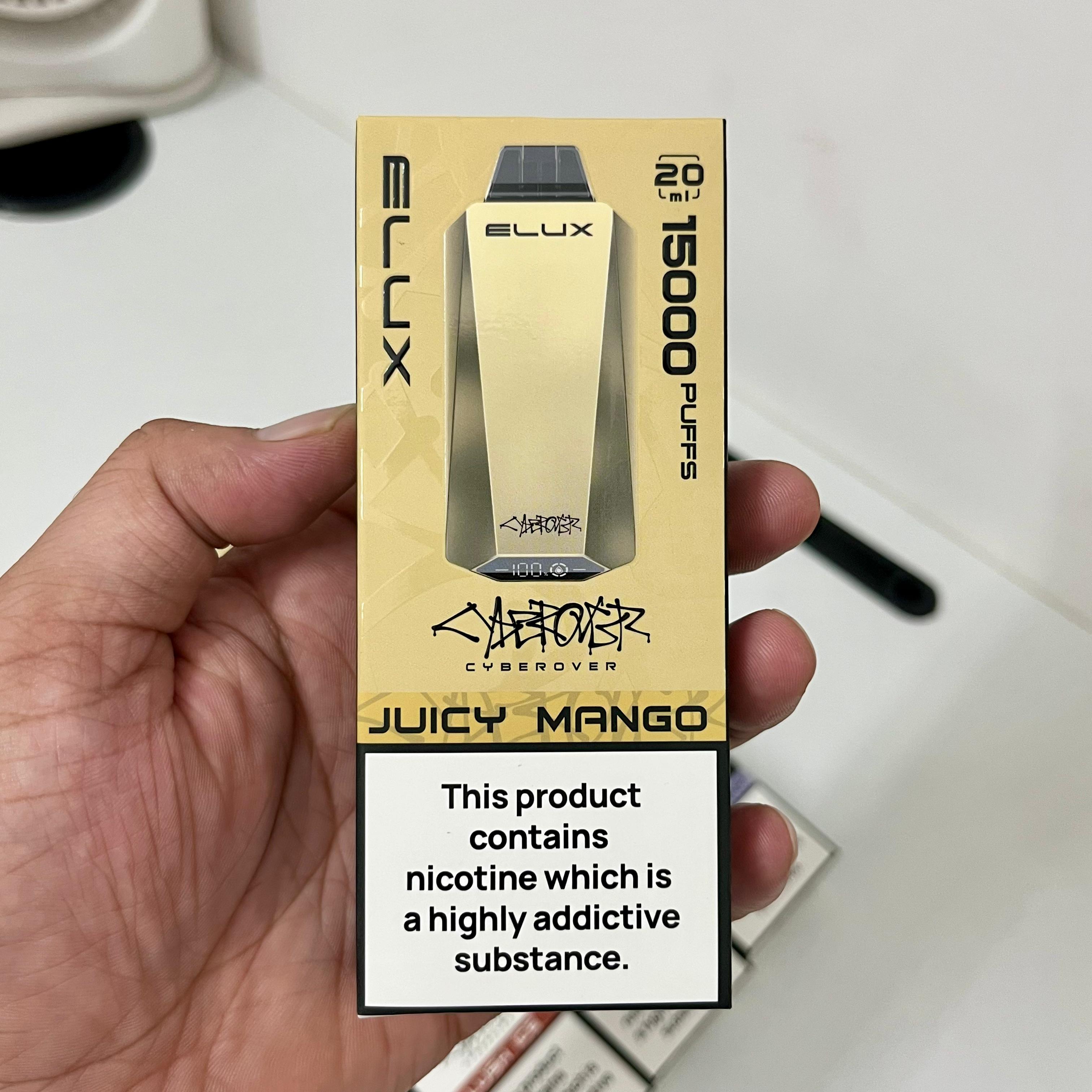 Elux Cyberover Stainless Steel - 15,000 Puffs vapevilla Elux Cyberover Stainless Steel - 15,000 Puffs vapevilla