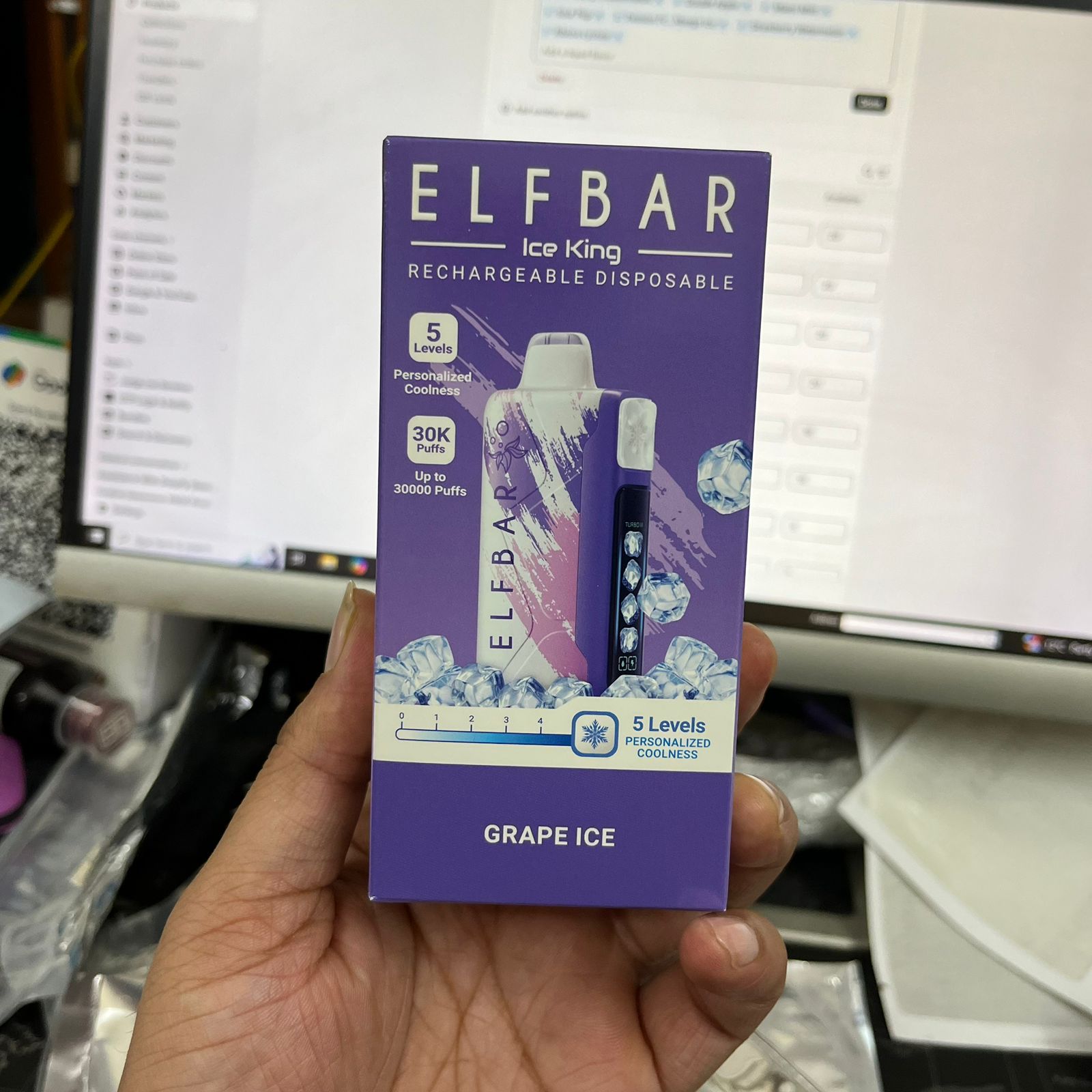 Elf Bar Ice King - 5 Level Adjustable Coolness - 30k Puffs vapevilla Elf Bar Ice King - 5 Level Adjustable Coolness - 30k Puffs vapevilla